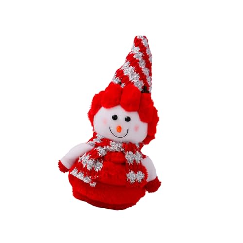 Premium Winter-Schneemann-Puppe, Spielzeug, weicher strukturierter Baumwollkörper, solide Basis, Mehrzweck-Urlaubsparty, unverzichtbare Weihnachtsschneemann-Dekorationen von HINAYOSAN
