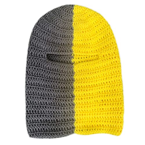 Strickmütze, Halloween, Farbblöcke, Cosplay, Party, Mütze, Kopfbedeckung, Strickmützen für Damen von HINAYOSAN