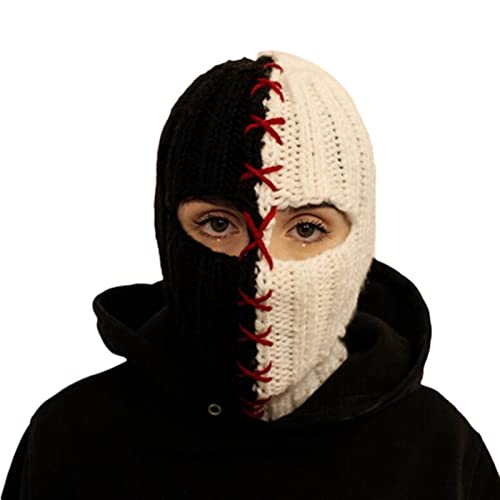 Strickmütze, Halloween, Farbblöcke, Cosplay, Party, Mütze, Kopfbedeckung, Strickmützen für Damen Strickmütze, Halloween, Farbblöcke, Cosplay, Party, Mütze, Kopfbedeckung, Strickmützen für Damen von HINAYOSAN