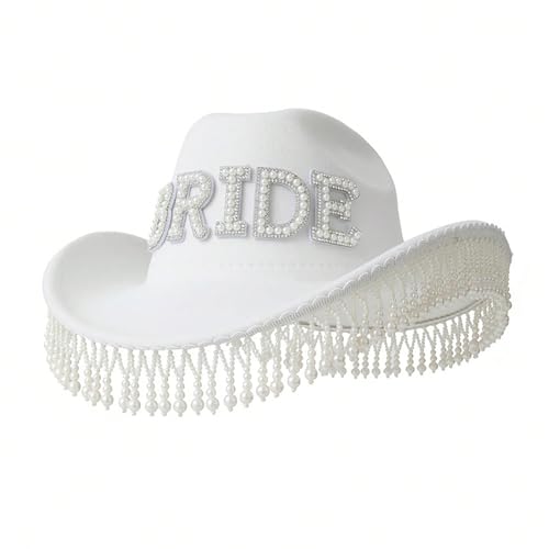 Westernhut für Damen, Cosplay, Rollkrempe, Fransen, Perlen, Junggesellinnenabschied, Kopfbedeckung, Party-Zubehör, Fotografie-Requisiten Westernhut für Damen, Cosplay, Rollkrempe, Fransen, Perlen, Junggesellinnenabschied, Kopfbedeckung, Party-Zubehör, Fotografie-Requisiten von HINAYOSAN