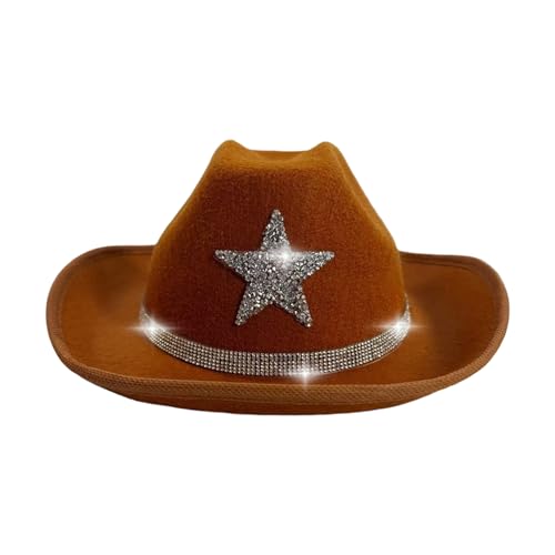 Westernhut mit glitzernden Strasssteinen, Sternenhut für Kinder, klassisches Design, Kopfbedeckung für draußen und Schule, Veranstaltung, Kinder, Strass, Westernhut Westernhut mit glitzernden Strasssteinen, Sternenhut für Kinder, klassisches Design, Kopfbedeckung für draußen und Schule, Veranstaltung, Kinder, Strass, Westernhut von HINAYOSAN