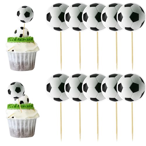 Pack of 36 Football Cake Decorations,Football Cupcake Toppers,Birthday Cake Toppers for Birthday Party,Football Muffin Decoration Cake Toppers Pack of 36 Football Cake Decorations,Football Cupcake Toppers,Birthday Cake Toppers for Birthday Party,Football Muffin Decoration Cake Toppers von HINGTAI
