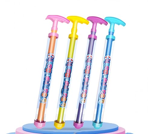 4 Stück Feuerwerks Wasserpistole, Water Squirter, Romantische Feuerwerks Wasserpistole Spritzpistolen, Waters Fun Pool Spielzeug, for Strand und Spielplatz (4pcs-B) von HINGTAT