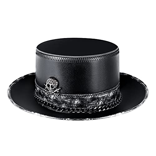 HINGTAT Gentleman Hut Steampunk Magic Hat Pest Doctor Unisex Gentleman Top Hut Weibliche Cosplay Prom Stütze Halloween Party Top Hut, Einheitsgröße von HINGTAT