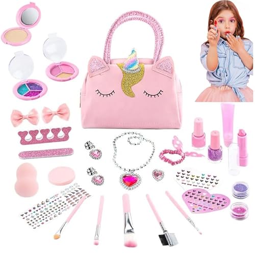 Pretend Play Purse for Little Girls, Toddler Purse with Washable Makeup Girls Toys for Toddlers, Princess Pretend Play Purse Toys with Accessories, Kids Purse Toy Birthday Gift for Girls Age 8+ Pretend Play Purse for Little Girls, Toddler Purse with Washable Makeup Girls Toys for Toddlers, Princess Pretend Play Purse Toys with Accessories, Kids Purse Toy Birthday Gift for Girls Age 8+ von HINWOLN