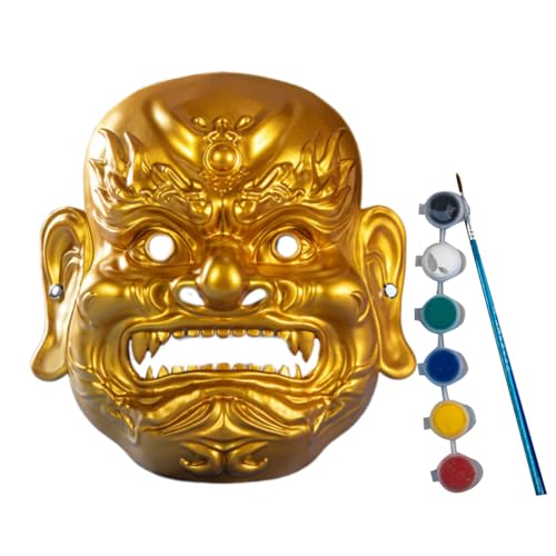 Blanks Nuo Opern Maske Handwerksmaske Diys Blanks Mardi Gras Maskeraden Für Halloween Cosplay Party Dekore Blankinerfarbe Set von HIOPOIUYT