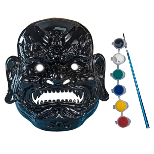 Blanks Nuo Opern Maske Handwerksmaske Diys Blanks Mardi Gras Maskeraden Für Halloween Cosplay Party Dekore Blankinerfarbe Set von HIOPOIUYT