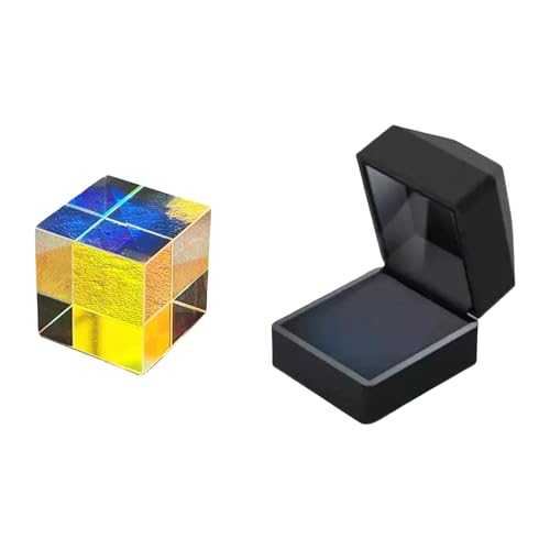 Glaswürfel, dichroitische optische X-Würfel, Desktop-Ornamente, Glas, optisch, für Balken, Spalten und Glaswürfel, dichroitische optische X-Würfel, Desktop-Ornamente, Glas, optisch, für Balken, Spalten und von HIOPOIUYT