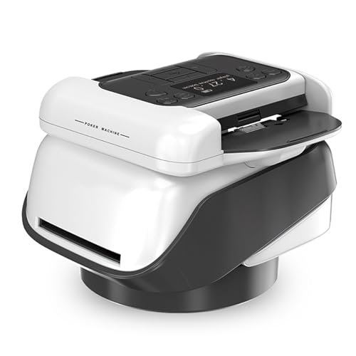 HIOPOIUYT 2-in-1 Automatischer Kartenhändler-Maschine Elektrischer Kartenmischer und Dealer 360 Grad drehbarer Spielkarten-Mixer von HIOPOIUYT