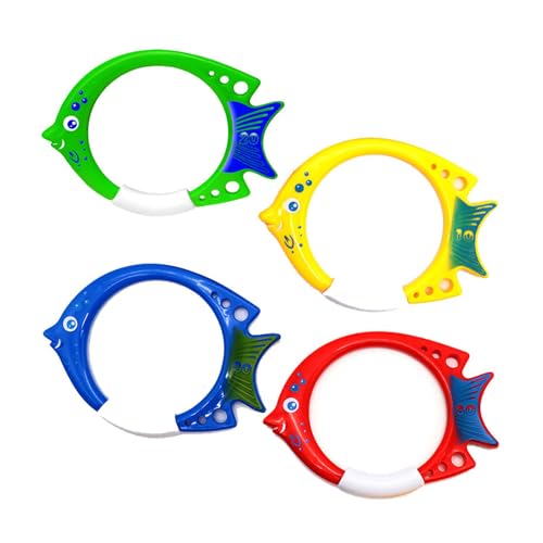 HIOPOIUYT 4PCS Tauch Spielzeugpoolringe Für Kinder Unterwasserspiel Und Tauchspielzeug Für Kinder Unter Wasserringen von HIOPOIUYT