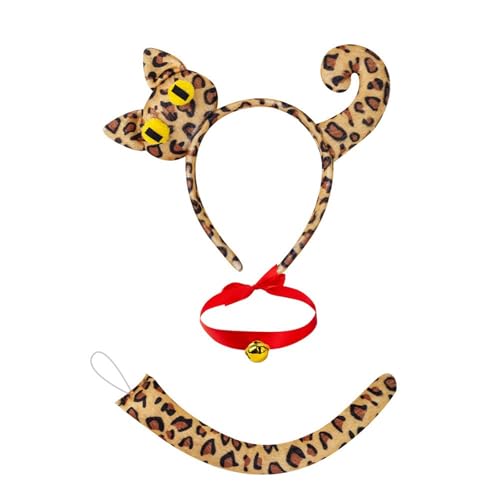 HIOPOIUYT Animal Cats Rollenspiel Accessoires Animal Stirnband Schwanzband Halskirtsrock Gesicht Aufkleber Für Frauen Girl Halloween Cosplay HIOPOIUYT Animal Cats Rollenspiel Accessoires Animal Stirnband Schwanzband Halskirtsrock Gesicht Aufkleber Für Frauen Girl Halloween Cosplay von HIOPOIUYT