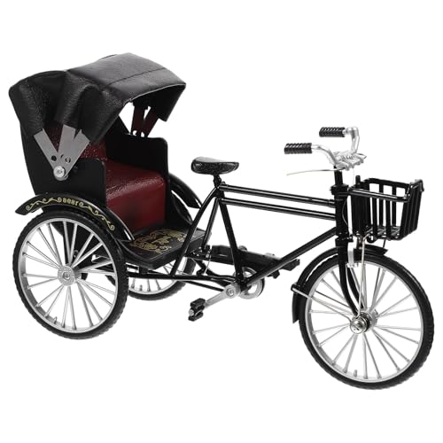 HIOPOIUYT Antike Design Miniatur DREI Wheeld Bike Model Metallfahrzeug Rikscha Dreirad Replikate Für Schlafzimmer Desktop Orament Spielzeug Mit Metalldreirad Dreirad. Spielzeug von HIOPOIUYT