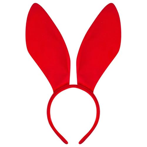 HIOPOIUYT Bezauberndes Haarband mit Cartoon-Hasen, auffälliger Kopfschmuck für Halloween, Cosplay, Rollenspiele von HIOPOIUYT