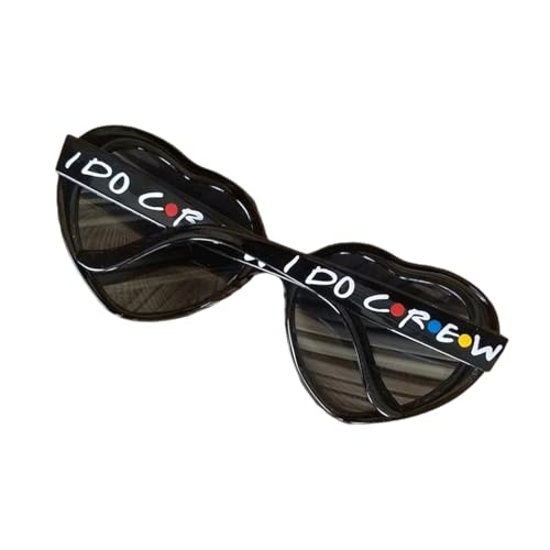 HIOPOIUYT Brauthille, herzförmige Brille für Junggesellinnenabschied, Brautjungfernbrille für Bräute, Dusche, Truppen von HIOPOIUYT