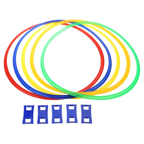 HIOPOIUYT Buntes Sprung Hoop Set Indoor Sportsspiel Physikalisches Training Spring Hoops Familie Hinterhof Aktivität Spielzeug Kinder Geschenk Geschenk von HIOPOIUYT