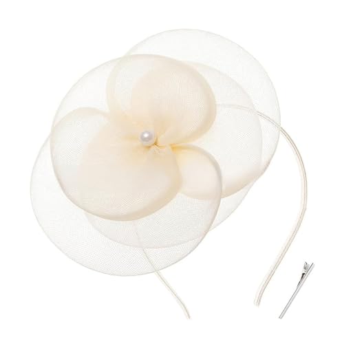 HIOPOIUYT Einzigartiger Fascinator, Hut, Haarteil, minimalistisches Styling, Haarreifen, Halloween, Kopfbedeckung für Zeremonien und Feiern von HIOPOIUYT