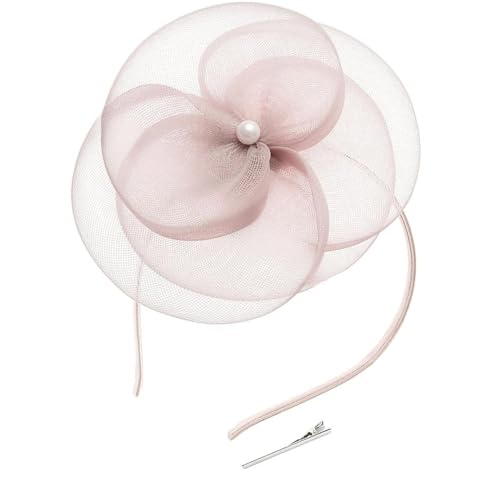 HIOPOIUYT Einzigartiger Fascinator, Hut, Haarteil, minimalistisches Styling, Haarreifen, Halloween, Kopfbedeckung für Zeremonien und Feiern von HIOPOIUYT