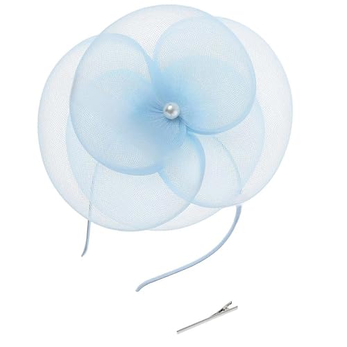 HIOPOIUYT Einzigartiger Fascinator, Hut, Haarteil, minimalistisches Styling, Haarreifen, Halloween, Kopfbedeckung für Zeremonien und Feiern von HIOPOIUYT