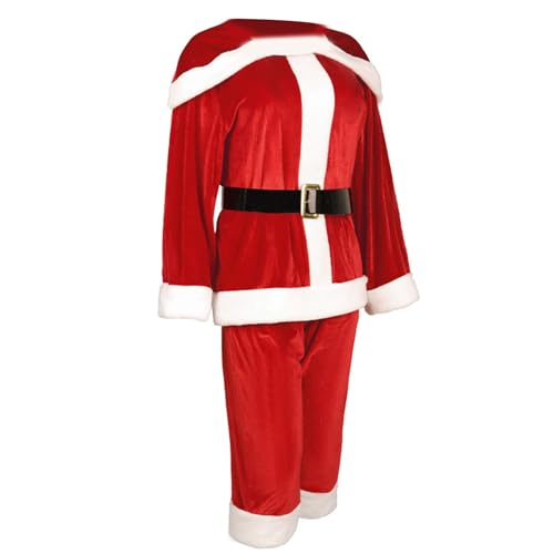 HIOPOIUYT Erwachsene Santa Kostümset Legt Den Weihnachtsmann Und Hosen Für Männer Und Frauen Weihnachtsfeiern Und Familienversammlungen Ein von HIOPOIUYT
