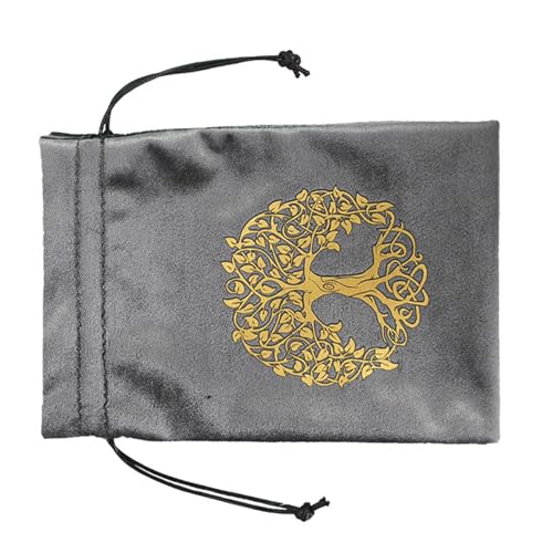HIOPOIUYT Flanell Tarot Runes Bag Dices Drawess Bag Schmucktasche Organisatoren Handgeschenktasche Zum Speichern Der Brettspielkarte von HIOPOIUYT