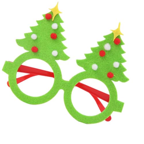 HIOPOIUYT Frohes neues Jahr, fluoreszierende Rahmen, Weihnachtsfeier, Brille, Silvester für Party-Dekorationen, Neuheiten, lustige Gläser von HIOPOIUYT