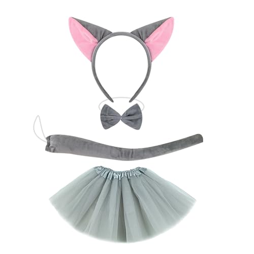 HIOPOIUYT Füchse Dress Up Outfit Halloween Foxes Tierkostümzubehör Für Kid Boy Girl Cosplay Geburtstag Weihnachten Halloween von HIOPOIUYT