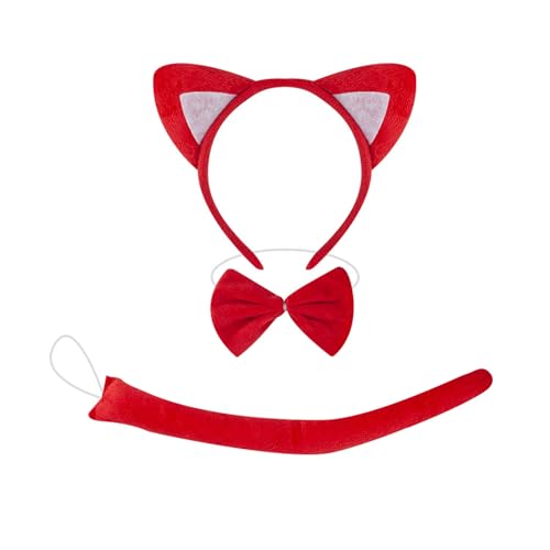 HIOPOIUYT Füchse Dress Up Outfit Halloween Foxes Tierkostümzubehör Für Kid Boy Girl Cosplay Geburtstag Weihnachten Halloween von HIOPOIUYT