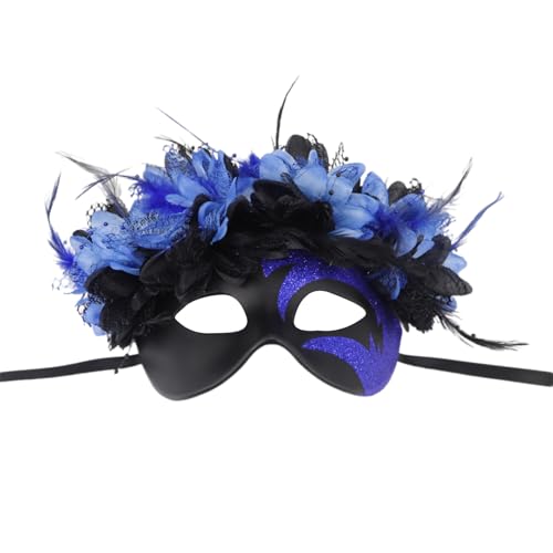 HIOPOIUYT Gefiederte Maskerade halbes Gesicht Halloween Party Maskerade Augenbekleidung für Frauen Maskerade Hochzeit Halloween von HIOPOIUYT