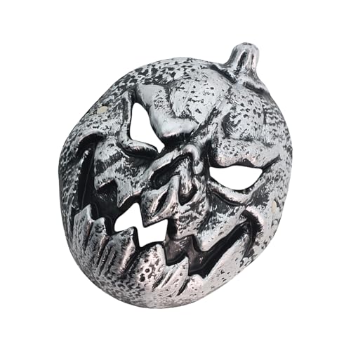 HIOPOIUYT Gruseliges Skelett Karneval Totenkopf Vollgesichtskürbis Halloween Cosplay Kostüme für Damen Herren Geschenke von HIOPOIUYT