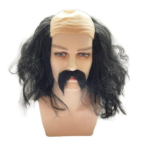 HIOPOIUYT Halloween-Haar-Hut, Kopfbedeckung, lustige Perücke, Schnurrbart für Perücken, Streich, Halloween, lustiger Cartoon-Hut, Kopfbedeckung HIOPOIUYT Halloween-Haar-Hut, Kopfbedeckung, lustige Perücke, Schnurrbart für Perücken, Streich, Halloween, lustiger Cartoon-Hut, Kopfbedeckung von HIOPOIUYT