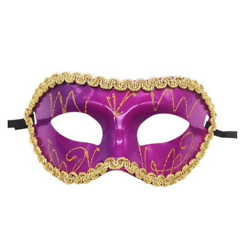 HIOPOIUYT Hand Bemalte Maske Maskerade Augenmaske Halloween Party Augenmaske Für Männer Frauen Hochzeitsfeier Maskerade Dekoration Maske von HIOPOIUYT