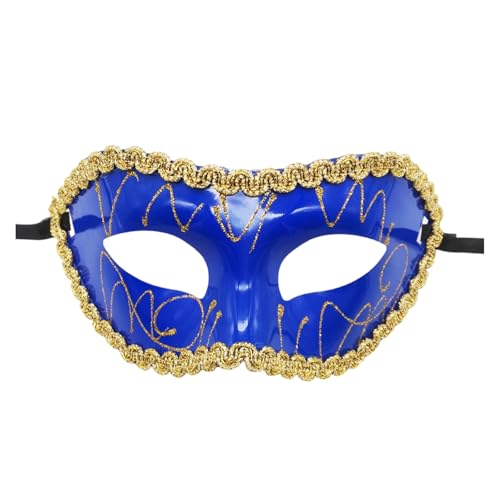 HIOPOIUYT Hand Bemalte Maske Maskerade Augenmaske Halloween Party Augenmaske Für Männer Frauen Hochzeitsfeier Maskerade Dekoration Maske von HIOPOIUYT