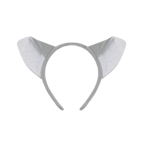 HIOPOIUYT Kinder Wolfsrolle Spielen Outfit Wolf Tail Stirnband Bowtie Rock Wolf Tierkostümzubehör Für Kid Halloween Rollenspiel von HIOPOIUYT