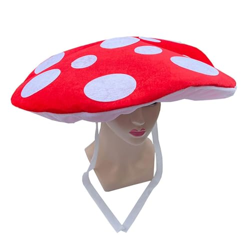 HIOPOIUYT Kreativer übergroßer Pilzhut für Damen und Herren, Unisex, Rollenspiel, Kopfbedeckung, Kappen für Halloween, Party, Kostüm, Zubehör, Kostüm-Hut HIOPOIUYT Kreativer übergroßer Pilzhut für Damen und Herren, Unisex, Rollenspiel, Kopfbedeckung, Kappen für Halloween, Party, Kostüm, Zubehör, Kostüm-Hut von HIOPOIUYT