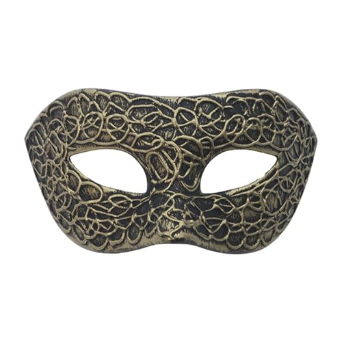 HIOPOIUYT Maskerade Venezianer-Party, Halloween-Kostüm, Karneval für Damen und Herren, halbes Gesicht HIOPOIUYT Maskerade Venezianer-Party, Halloween-Kostüm, Karneval für Damen und Herren, halbes Gesicht von HIOPOIUYT