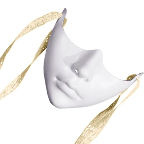 HIOPOIUYT Masquerade Cosplay Maske Halbgesichtsmaske Für Frauen Männer Cosplay Partyfotografie Requisiten Halloween Dekorationsmaske von HIOPOIUYT