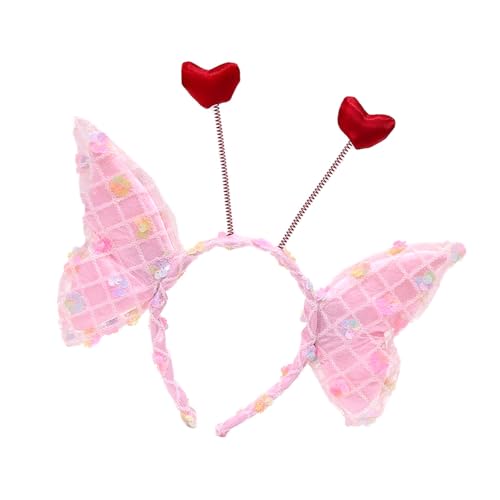 HIOPOIUYT Modischer großer Schmetterlings-Haarreif mit Herz-Designs für formelle Veranstaltungen, alle passenden Accessoires, Cosplay-Kopfbedeckungen HIOPOIUYT Modischer großer Schmetterlings-Haarreif mit Herz-Designs für formelle Veranstaltungen, alle passenden Accessoires, Cosplay-Kopfbedeckungen von HIOPOIUYT