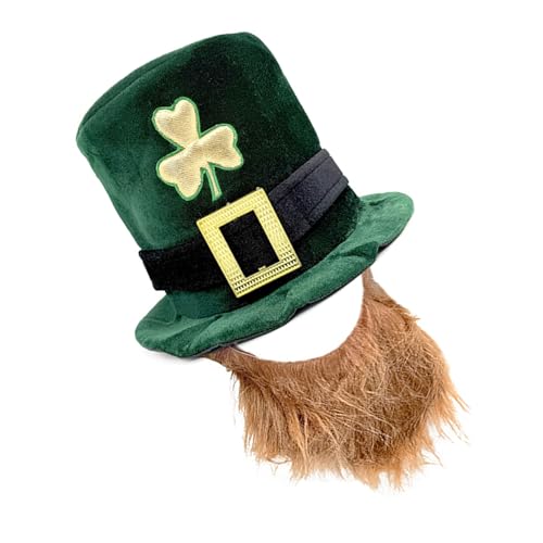 HIOPOIUYT Patricks Day Party Hat Unisex Irish Patricks Kopfspeisezubehör Für Männer Frauen Cosplay Party Fotografie von HIOPOIUYT