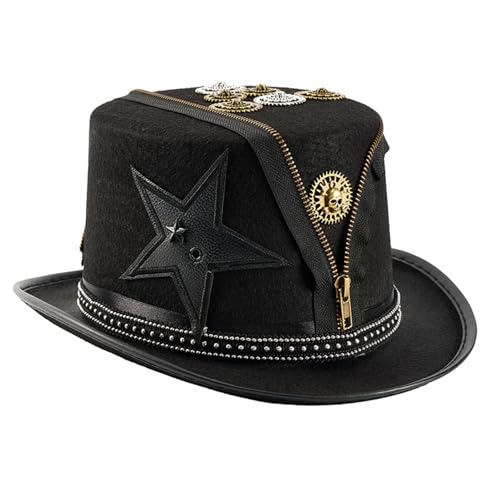 HIOPOIUYT Punk Top Mit Reißverschluss Und Ausrüstung Victorian Kostüm Head Accessoire Für Cosplay Partys Und Festivalveranstaltungen Steampunk Top von HIOPOIUYT