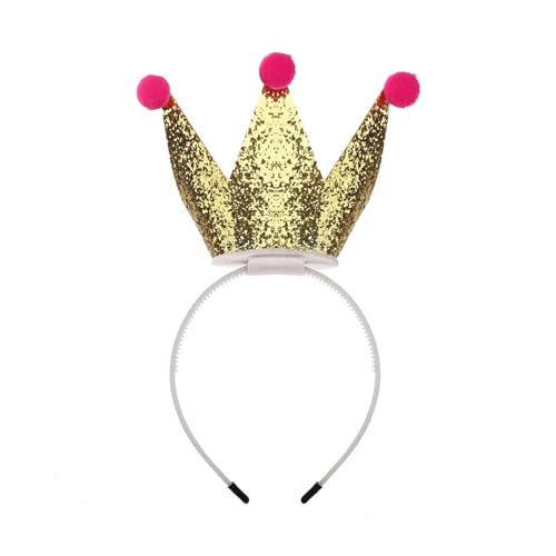 HIOPOIUYT Schimmernde Kronenhaarhoop Für Kinder Und Frauen Prinzessin Kronenstück Für Festivalversammlungen Und Fotografie Dekore von HIOPOIUYT