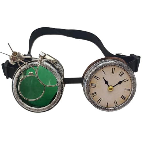 HIOPOIUYT Steampunks Schutzbrillen Steampunks Brille Mit Uhr Halloween Schutzbrillen Steampunks Dekorative Brillen Für Themenpartys HIOPOIUYT Steampunks Schutzbrillen Steampunks Brille Mit Uhr Halloween Schutzbrillen Steampunks Dekorative Brillen Für Themenpartys von HIOPOIUYT