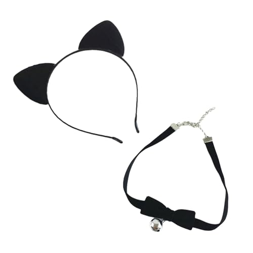 HIOPOIUYT Tier-Katzen-Rollenspiel-Kostüm, Tierohr-Stirnband, Schwanz, Choker-Halskette für Kinder, Jungen, Mädchen, Cosplay, Halloween, Maskerade HIOPOIUYT Tier-Katzen-Rollenspiel-Kostüm, Tierohr-Stirnband, Schwanz, Choker-Halskette für Kinder, Jungen, Mädchen, Cosplay, Halloween, Maskerade von HIOPOIUYT