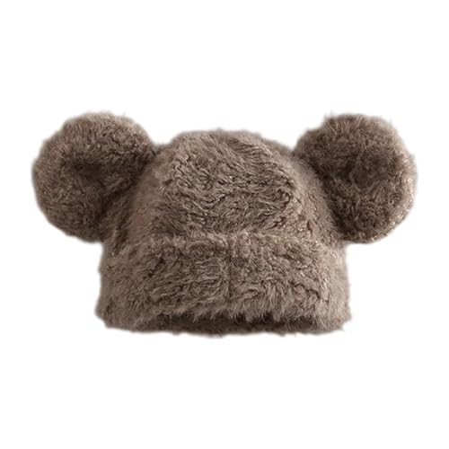 HIOPOIUYT Übergroßer Bärenhut Mit Ohr Mit Festfarb Ski Pelzhut Cartoon Foto Requisiten Freien Head Wrap Für Halloween von HIOPOIUYT