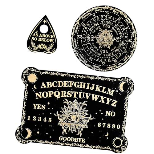 HIOPOIUYT Wahrsagerige Pendelpendelbrett Graviertes Wechselbrett Holz Metaphysische Message Board Hexens HIOPOIUYT Wahrsagerige Pendelpendelbrett Graviertes Wechselbrett Holz Metaphysische Message Board Hexens von HIOPOIUYT
