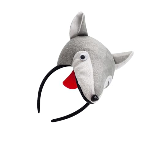 HIOPOIUYT Wolf Animal Dressing Outfit Halloween Wolf Kostüm Accessoire Für Kid Boy Girl Cosplay Geburtstag Halloween Cosplay von HIOPOIUYT