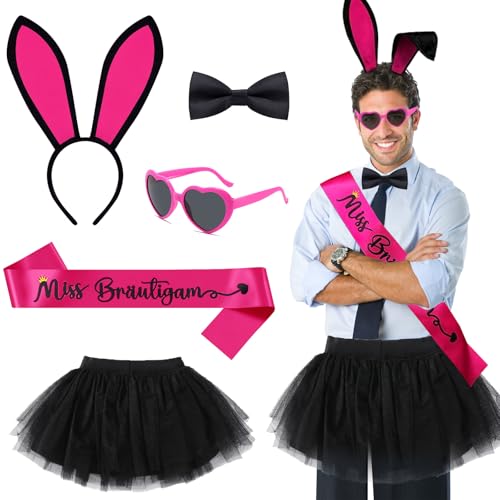 HIQE-FL JGA Männer Kostüm,5 Stück Junggesellenabschied Männer Kostüm,Tütü Herren,JGA Outfit Set,für Party Und Hochzeit HIQE-FL JGA Männer Kostüm,5 Stück Junggesellenabschied Männer Kostüm,Tütü Herren,JGA Outfit Set,für Party Und Hochzeit von HIQE-FL