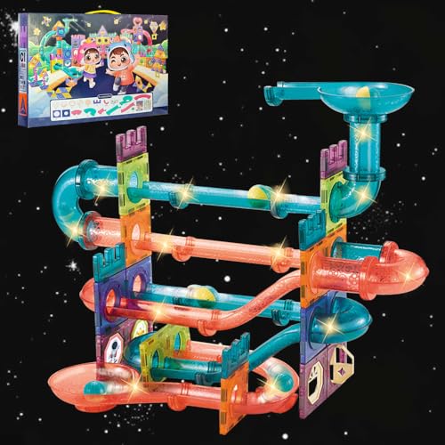 HIQE-FL Magnetische Bausteine Magnet,111 Teile Konstruktion Bauen Blöcke Set,3D MagnetKonstruktion Bauen Blöcke Set,Magnetische Bausteine,Magneten Kinder Magnetbausteine(B) von HIQE-FL