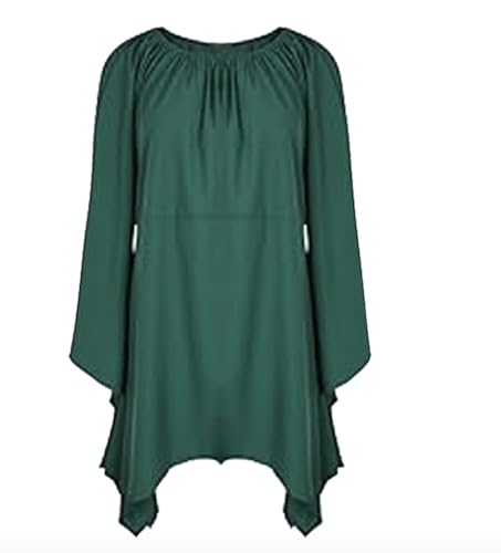 HIQE-FL Traditionelles Irisches Kleid,Elfen Kostüm,Renaissance Elfen Kostüm,Gothic kleid für Damen Mittelalter Traditionelles Kostüm,Gothic Kleid Damen,für Karneval,Fasching,Mottoparty von HIQE-FL