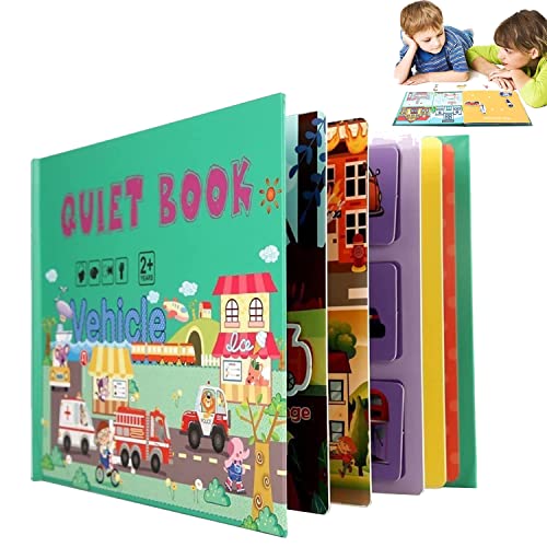 HIQE-FL HIQE-FL08 Montessori Quiet Book, Auto von HIQE-FL