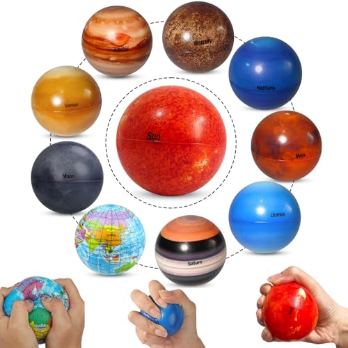 Squeeze Spielzeug,10 Stück Antistressball,Squeeze Toy,Stressbälle,Planeten Stressabbau Spielzeug,Anti Stress Spielzeug Bälle,Schaumstoffbälle,Stressabbau Spielzeug für Kinder Erwachsene Squeeze Spielzeug,10 Stück Antistressball,Squeeze Toy,Stressbälle,Planeten Stressabbau Spielzeug,Anti Stress Spielzeug Bälle,Schaumstoffbälle,Stressabbau Spielzeug für Kinder Erwachsene von HIQE-FL